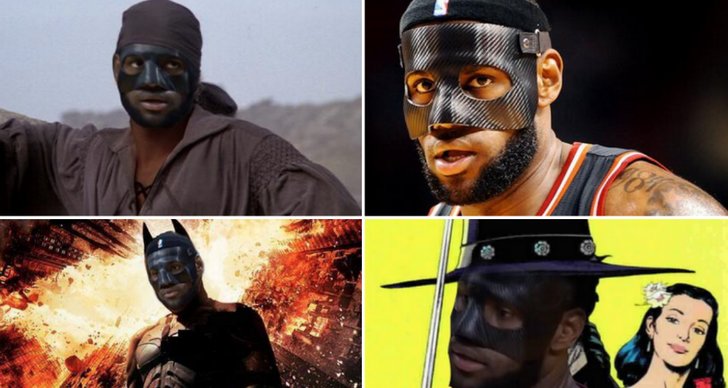 LeBron James, Mask, Batman, Superhjälte, NBA